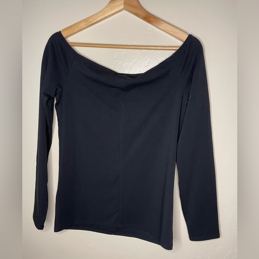 Anine Bing Black off the shoulder long sleeve Top